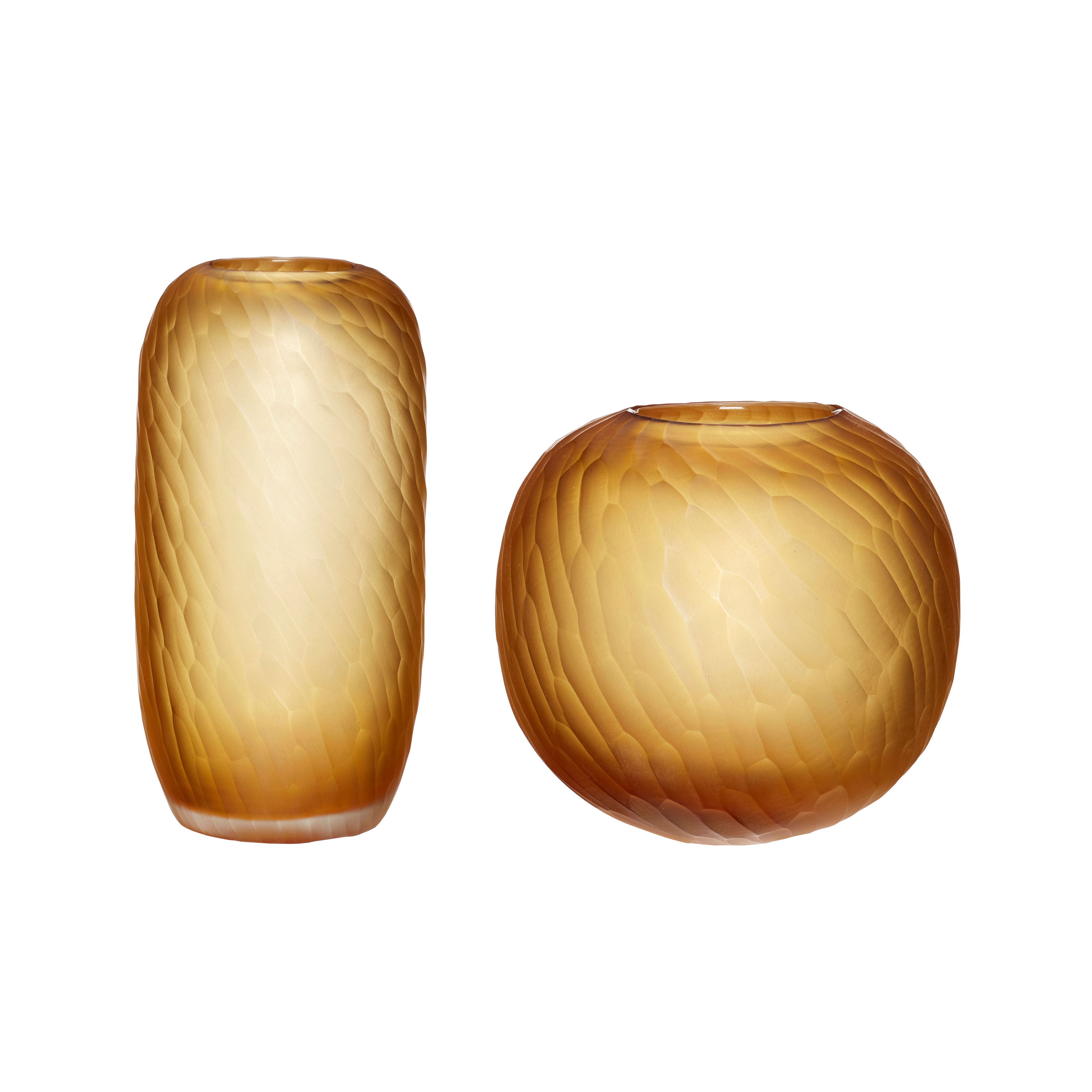 Molecule Vases Amber (set of 2)