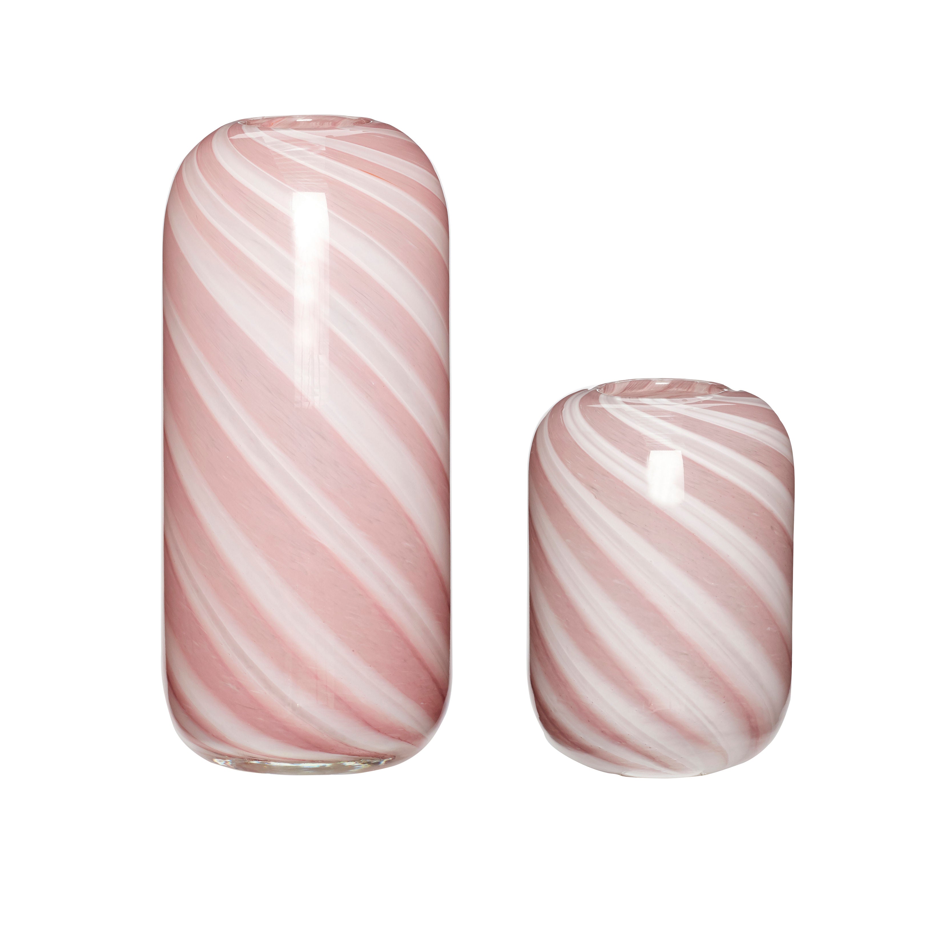 Candy Vases Pale Red (set of 2)