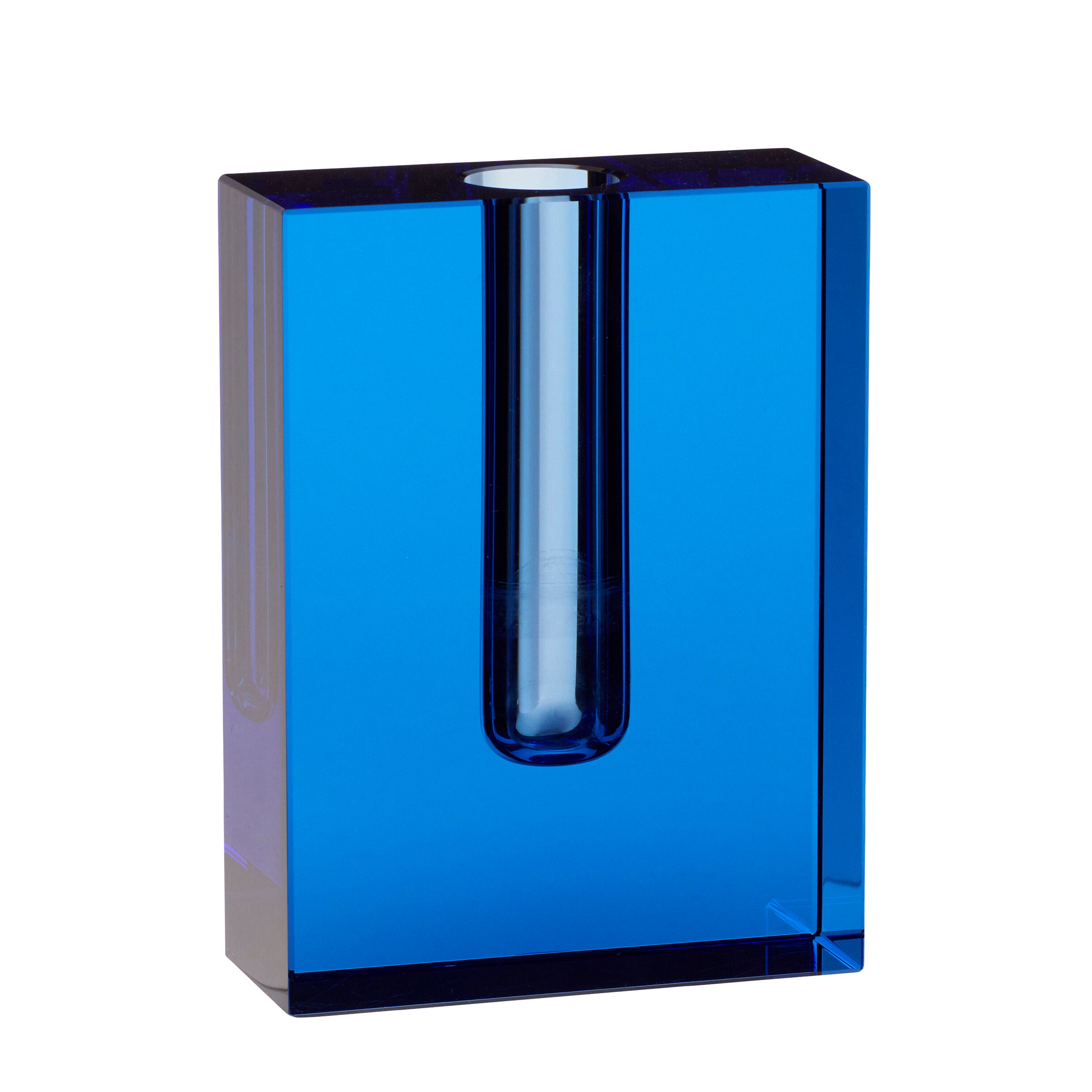 Blue Block Vase/Candleholder