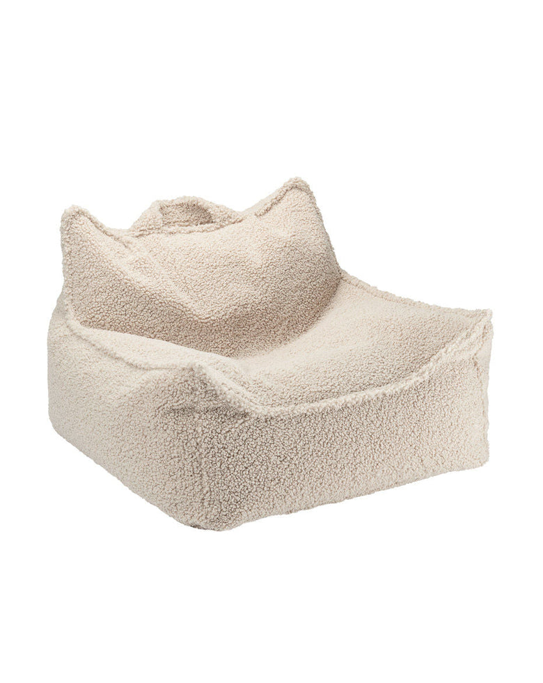 Fauteuil poire en nounours Biscuit