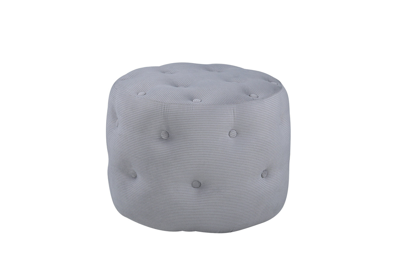 Benjamin Pouf - Grey Ribbed