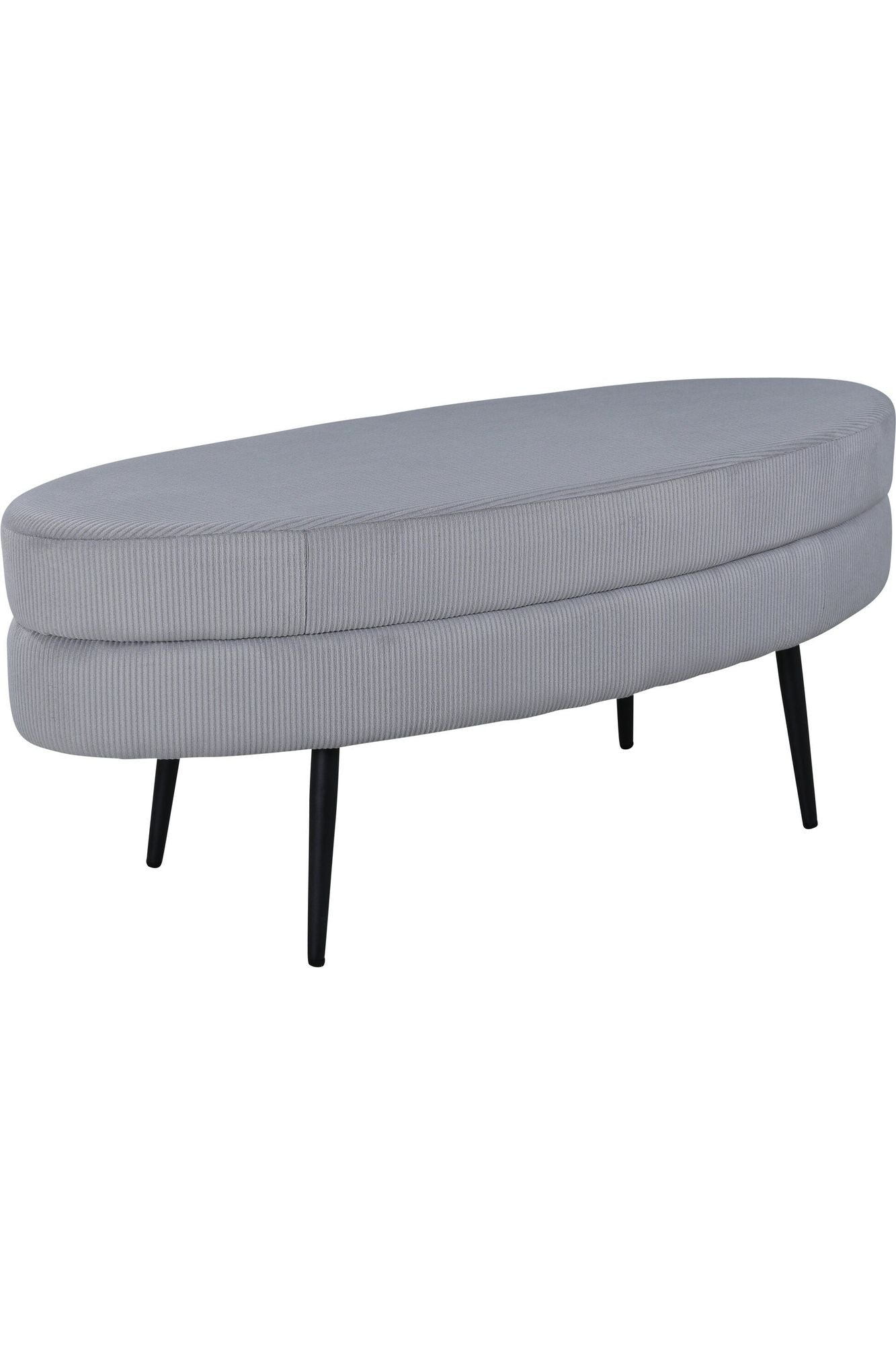 Otto Pouf - Light Grey Velvet