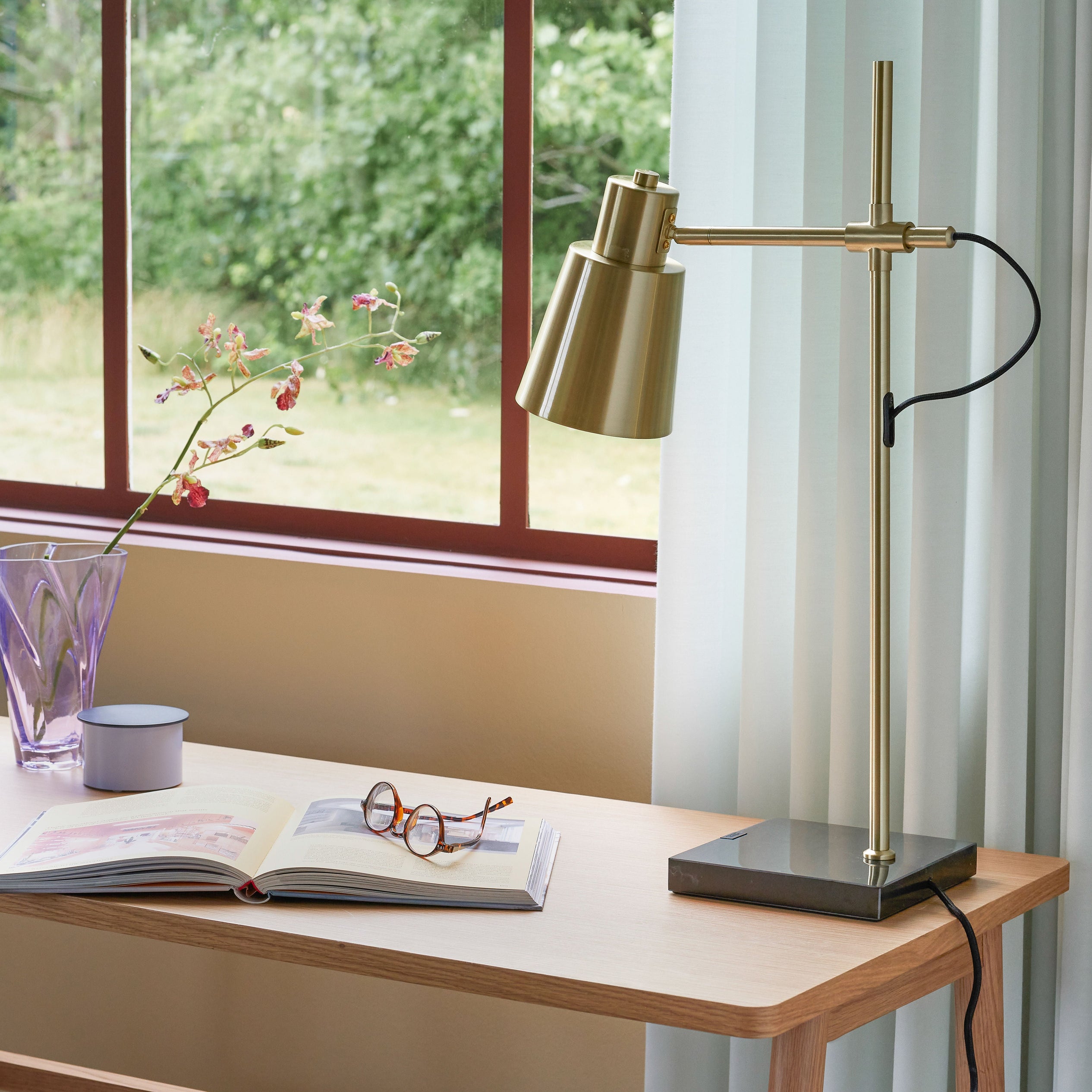 Fusion Table Lamp Brass