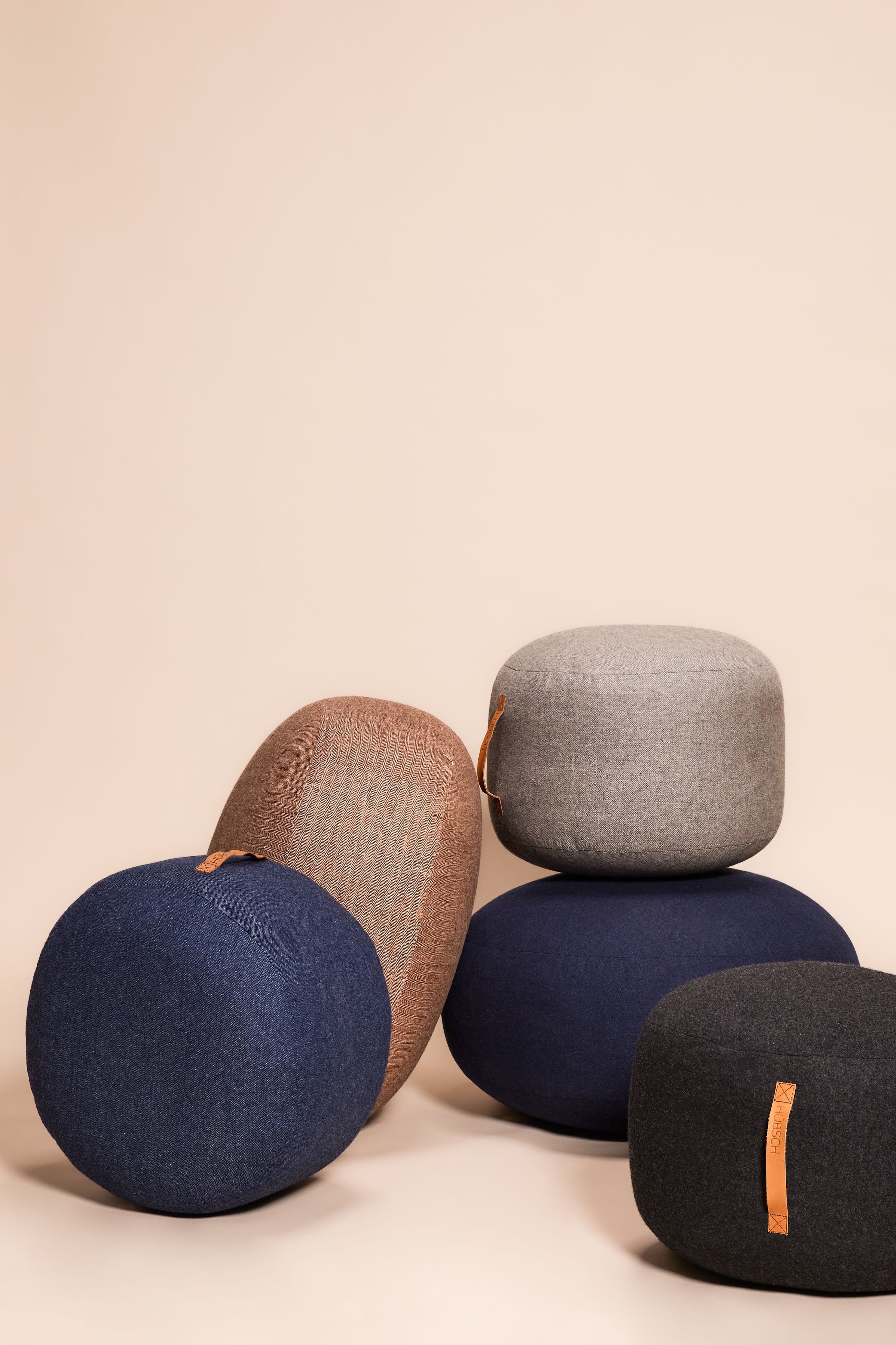 Mochi Pouf Ø50 Blau