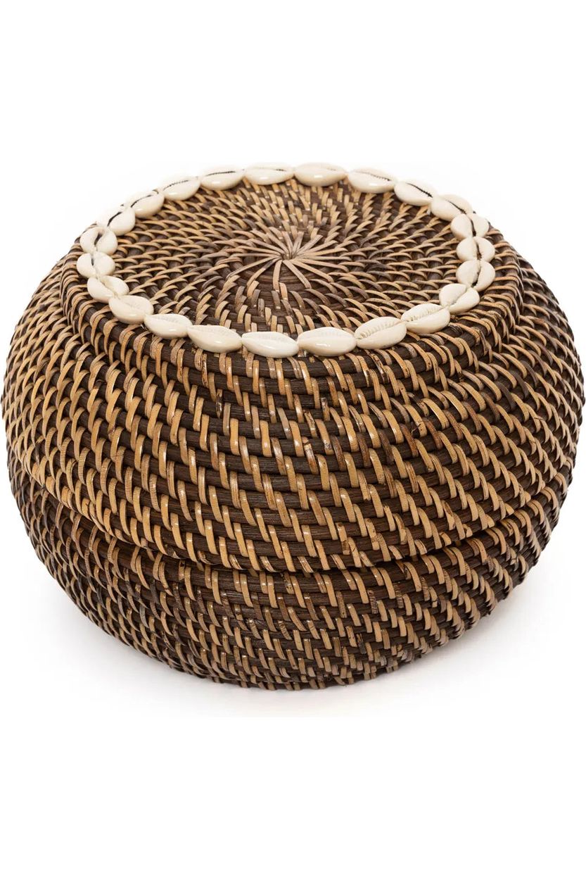 The Colonial Peek-a-Boo Basket - Natural Brown - M