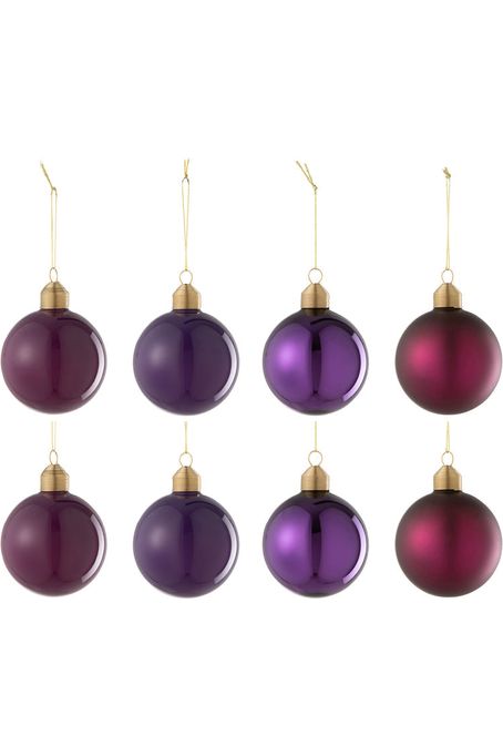 Boîte de 8 Boules de Noël Boîte de 8