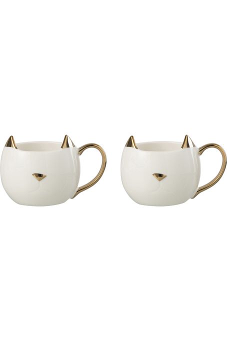 Boîte de 2 mugs chat