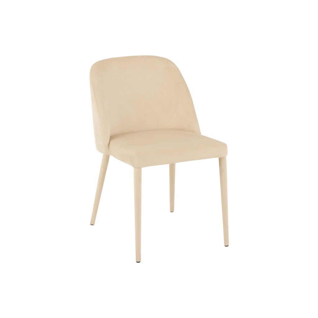 Charlotte Chair Textile/Metal Beige 