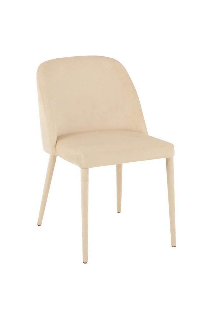 Charlotte Chair Textile/Metal Beige 