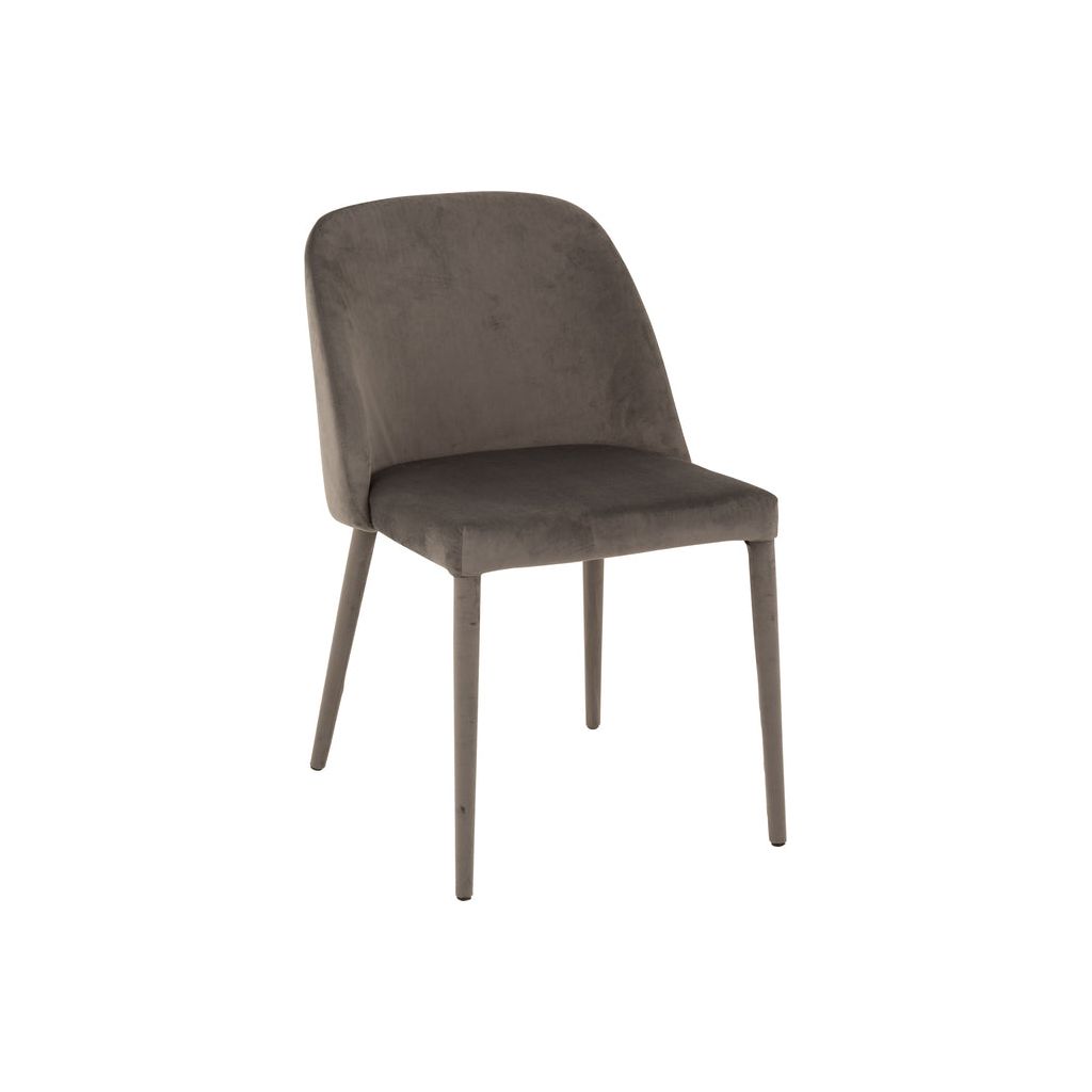 Charlotte Textile/Metal Chair Medium Gray 