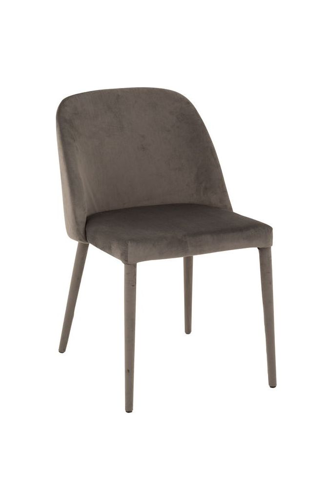 Charlotte Textile/Metal Chair Medium Gray 