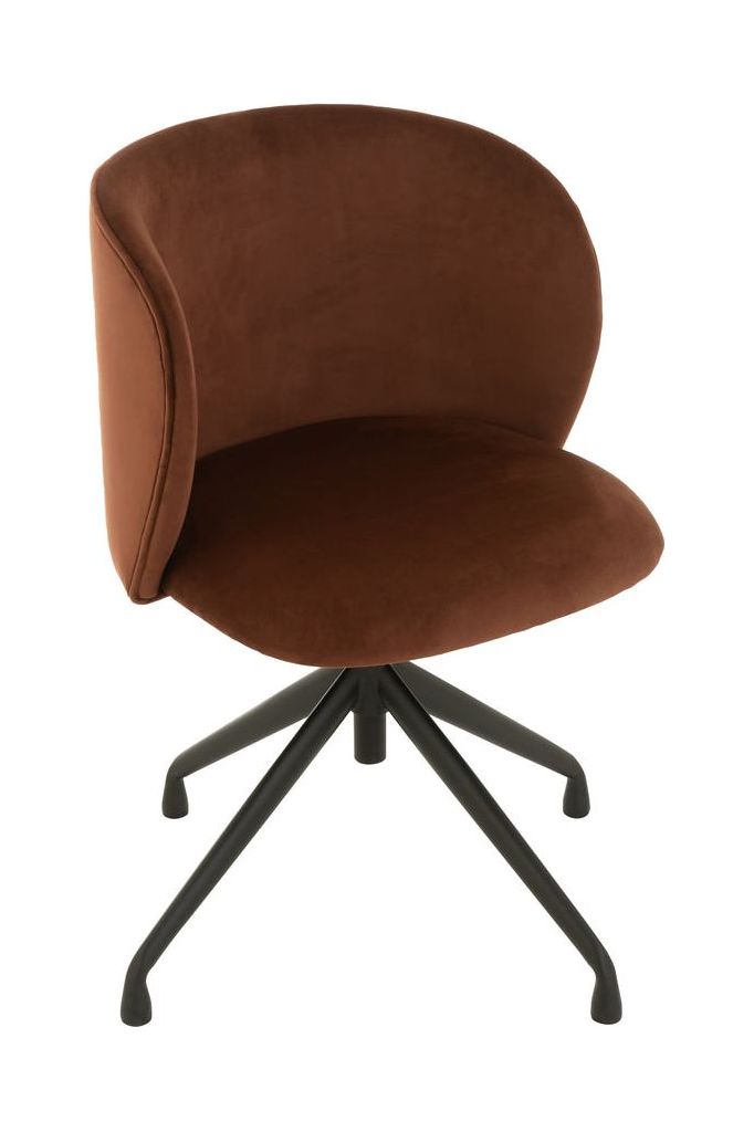 Dark Brown Velvet Turn/Up/Down Chair 