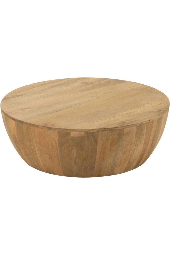 Camille coffee table in natural wood