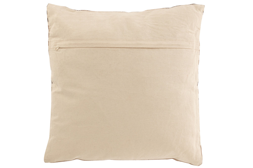 White Polyester Rectangular Arc Cushion