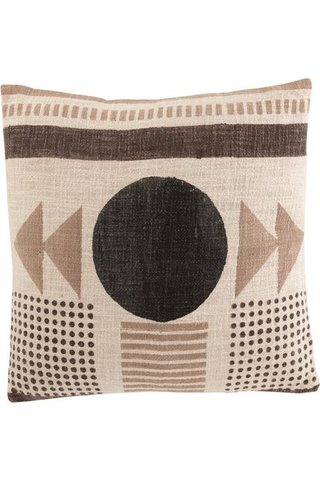 Coussin rond African Graphic