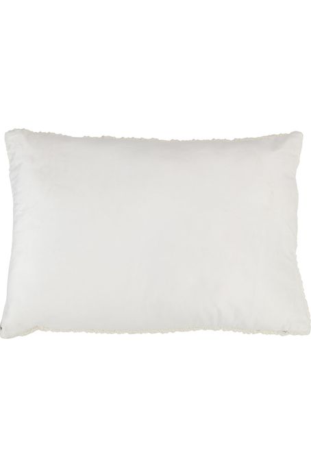 Coussin Maison Polyester/Acrylique Rouge/Blanc