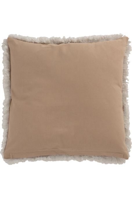 Coussin Miroirs Dans Les Coins Jonc Naturel/Blanc