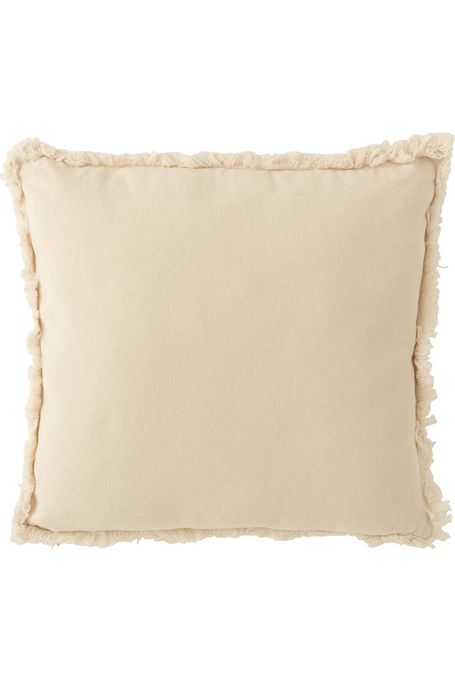 Coussin Plante en Coton Beige