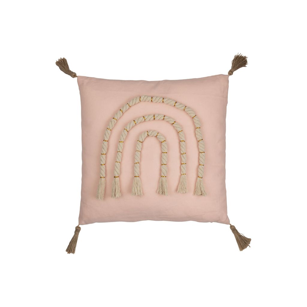 Coussin Arc Rectangulaire Polyester Rose