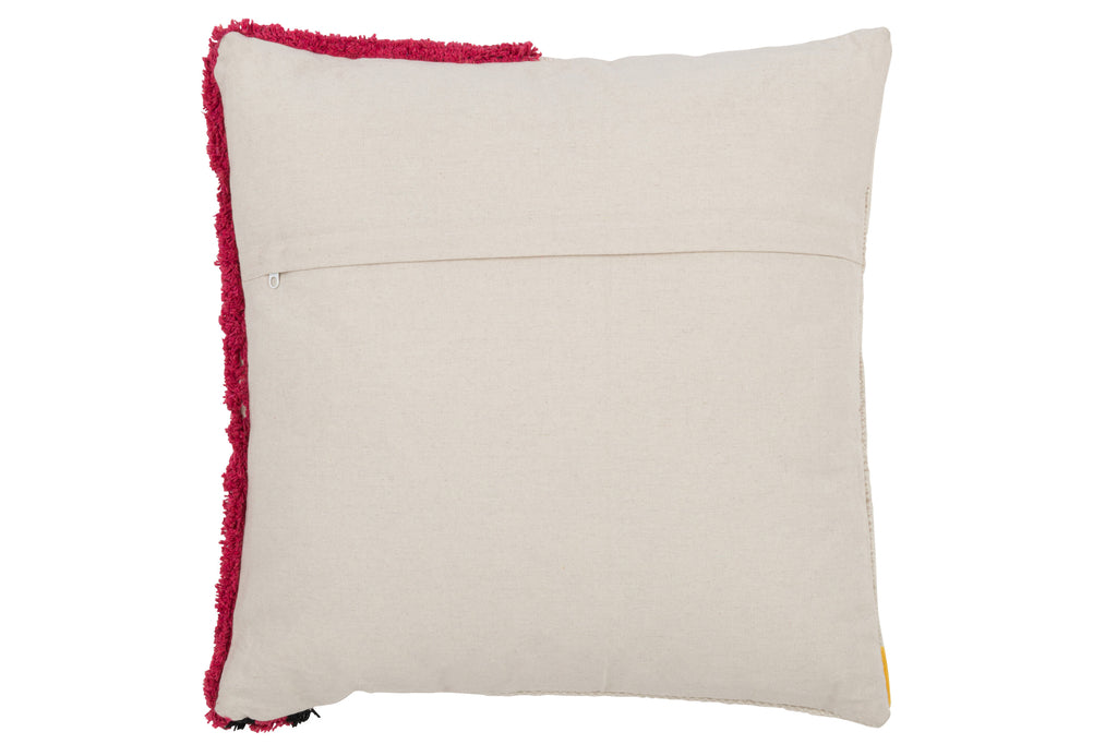 Abstract Face Square Cushion