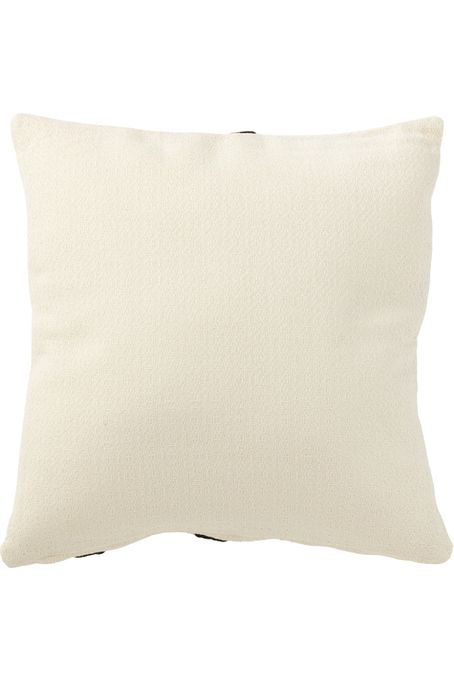 Coussin Ligne Textile Blanc/Noir