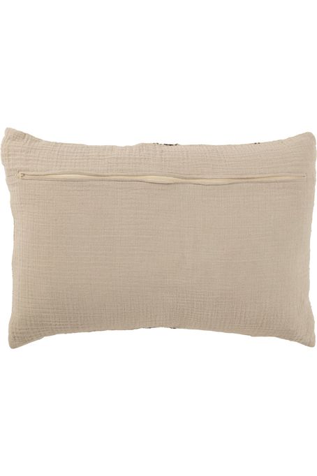 Coussin Lignes Lin Beige Long