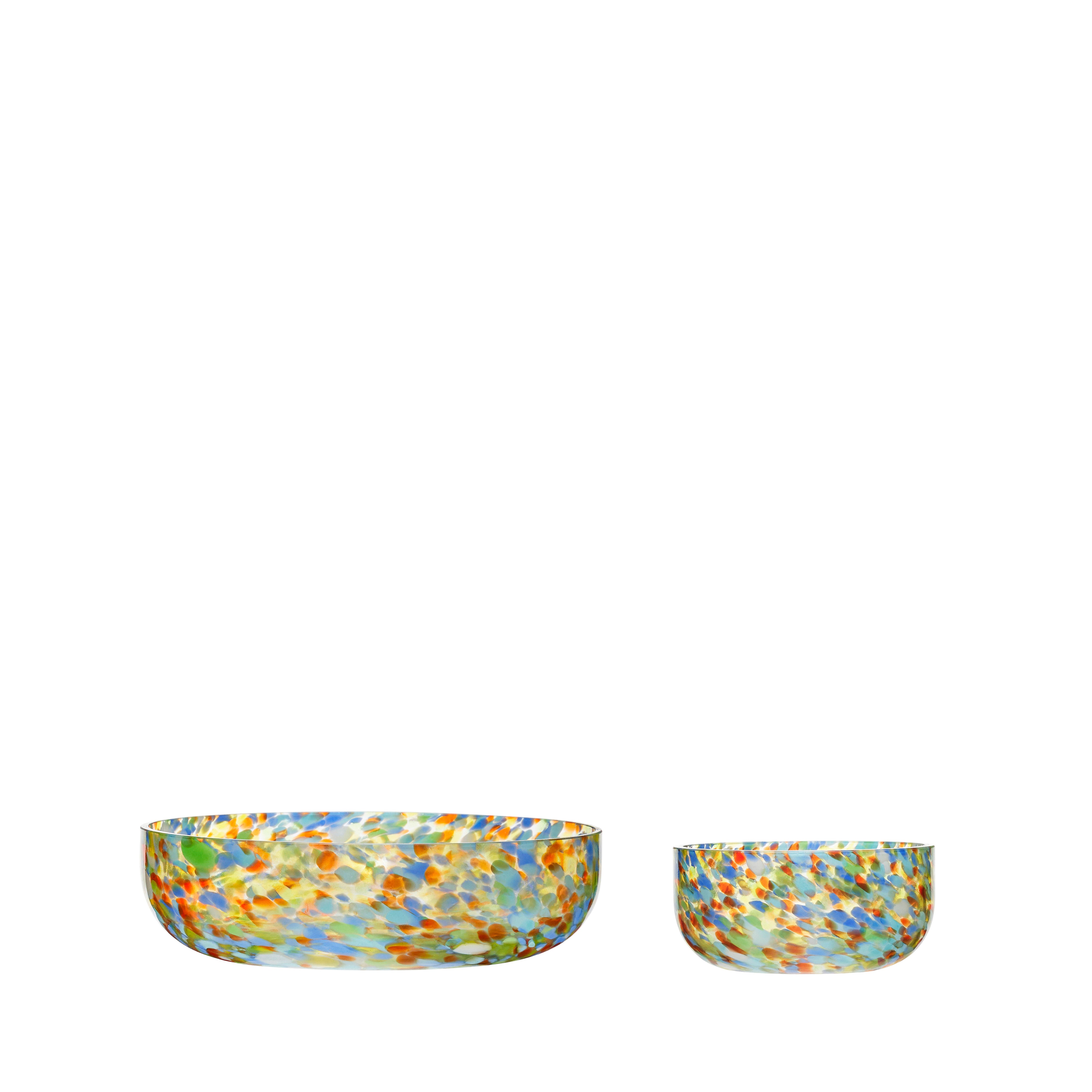 Multicolored Confetti Bowls (set of 2)