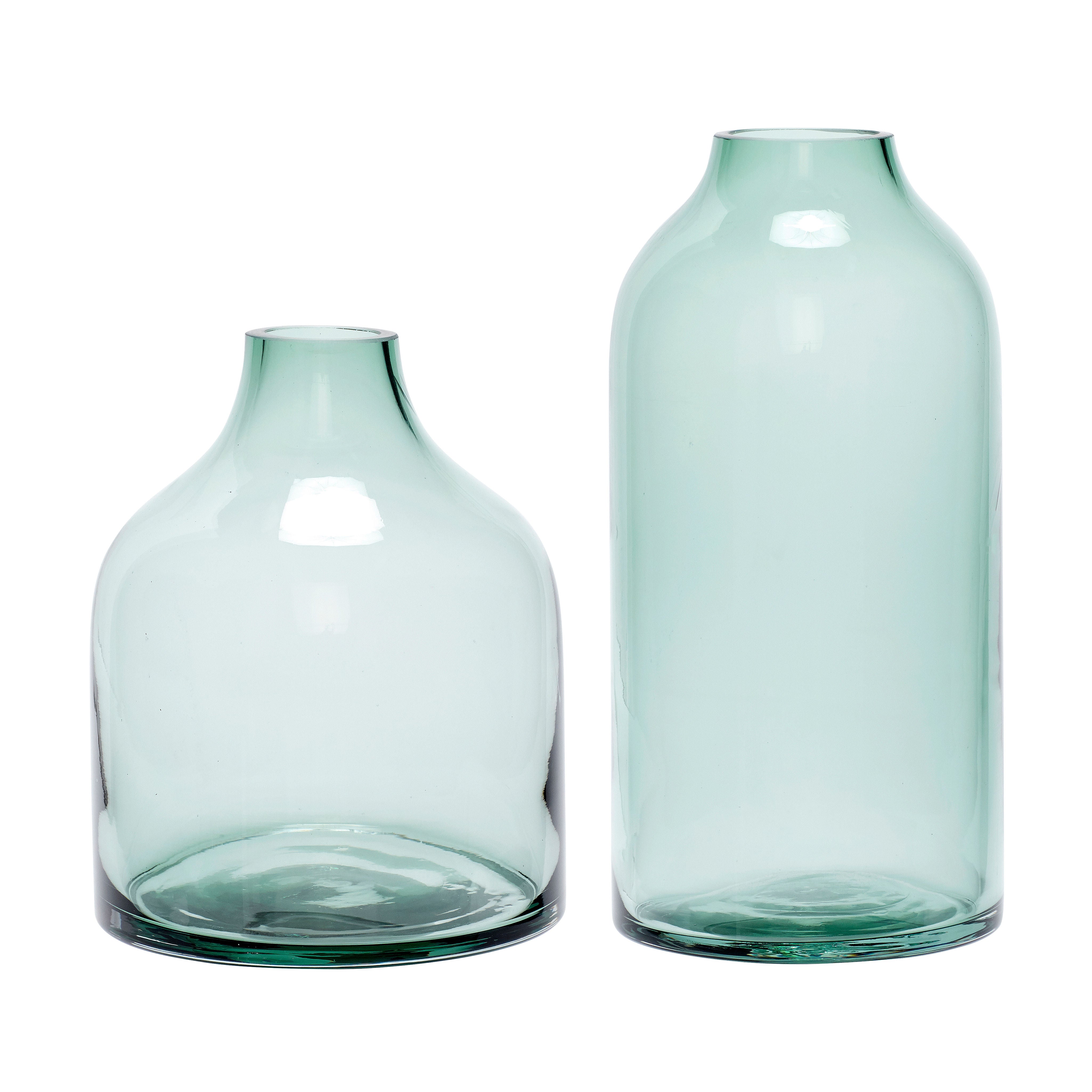 Modest Green Vases (set of 2)