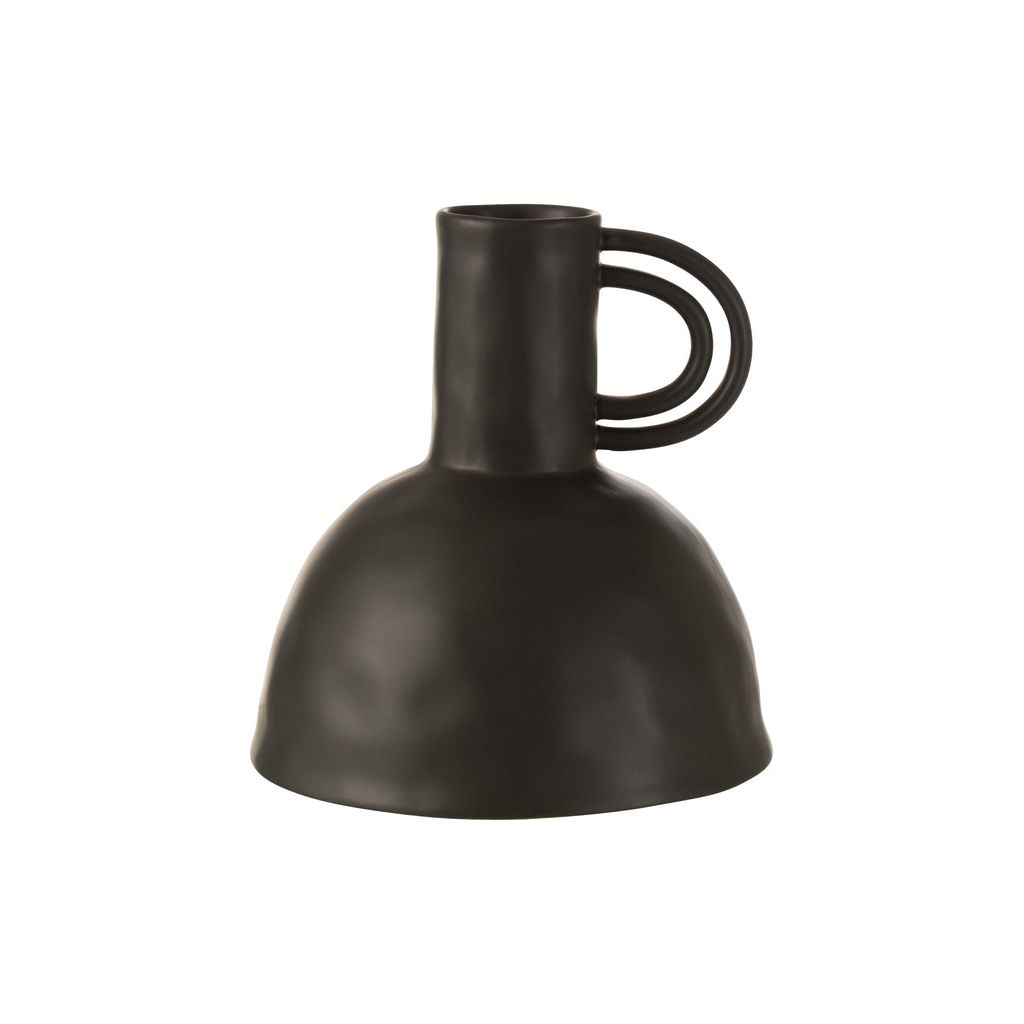 Renaissance-Vase aus schwarzer Keramik