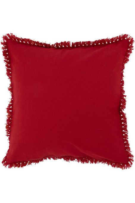 Coussin Amour Textile Rouge/Doré