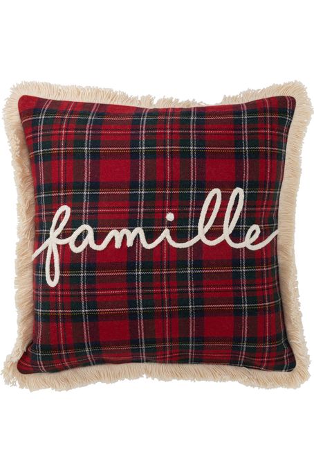 Coussin Carreaux Famille