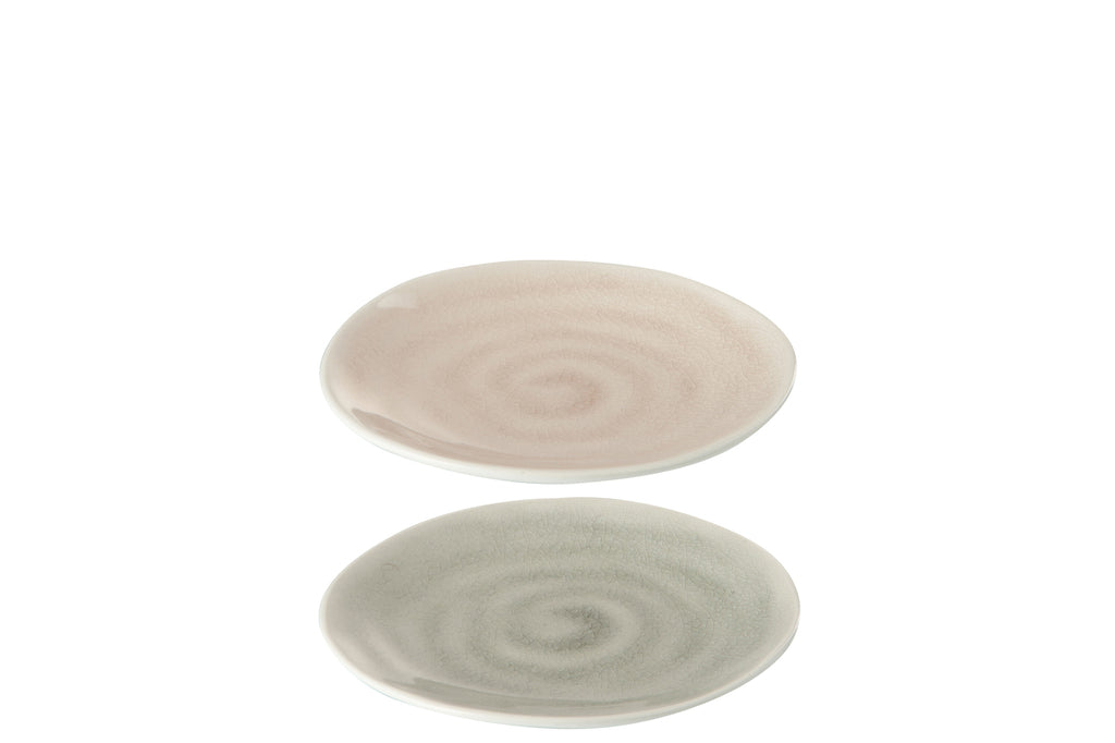 Taupe Plate, small, assortment of 2