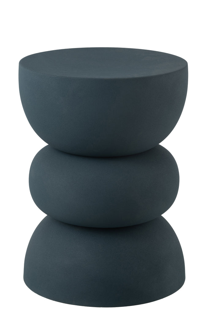 Lise side table in blue iron