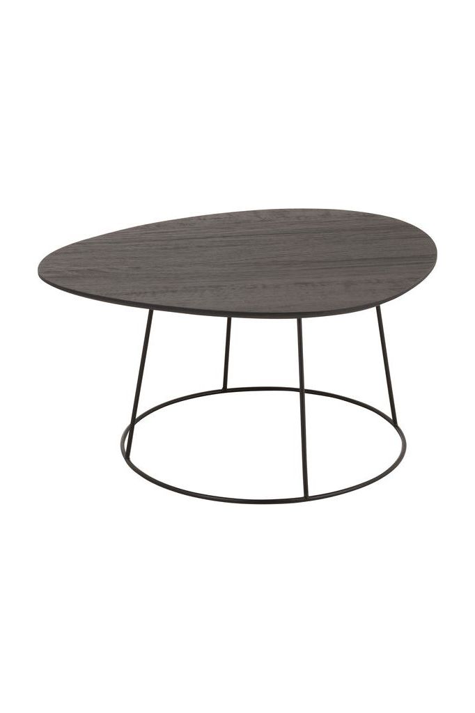 Table Ovale Bois/Métal Medium