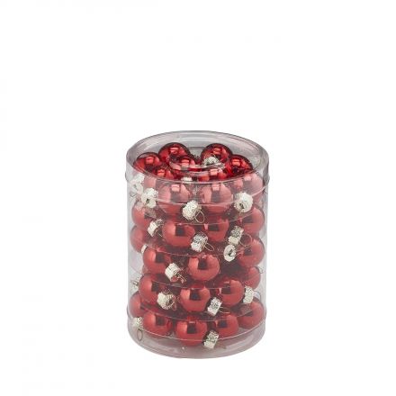Box of 50 Christmas baubles