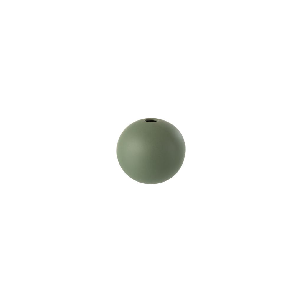 Green Ceramic Ball Vase - Small