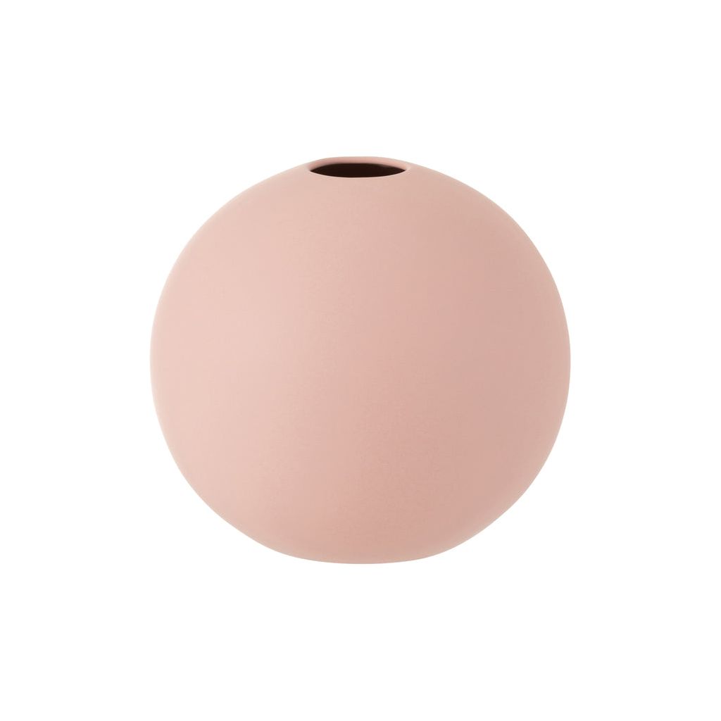Pastel Pink Ceramic Ball Vase - Large 
