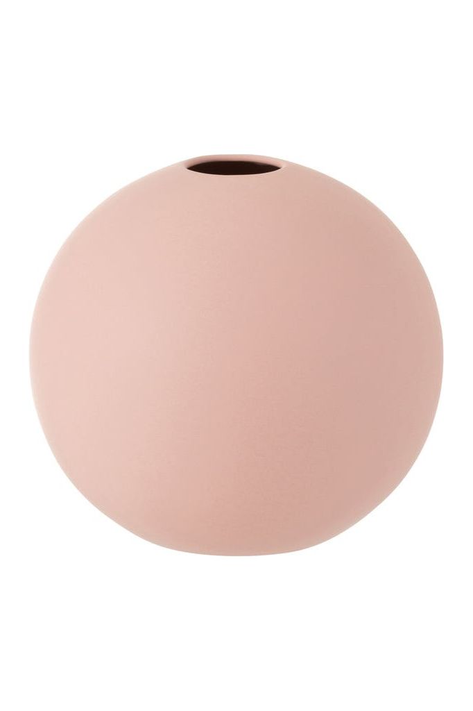 Vase Boule Céramique Rose Pastel - Grand