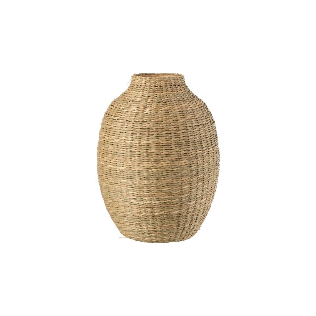 Longo Decorative Vase in Junco/Natural Bamboo 