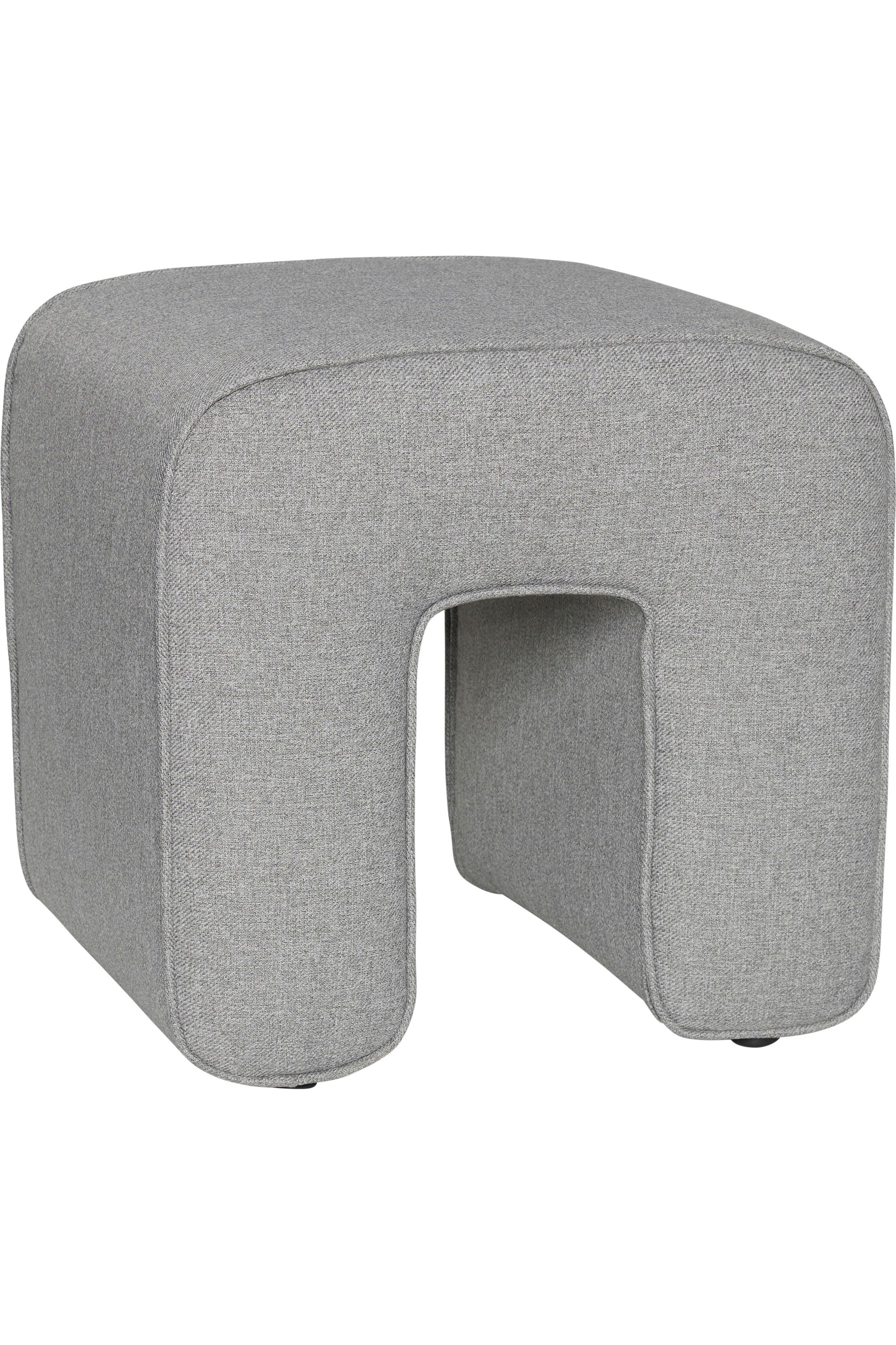 Pouf Sculpture Gris