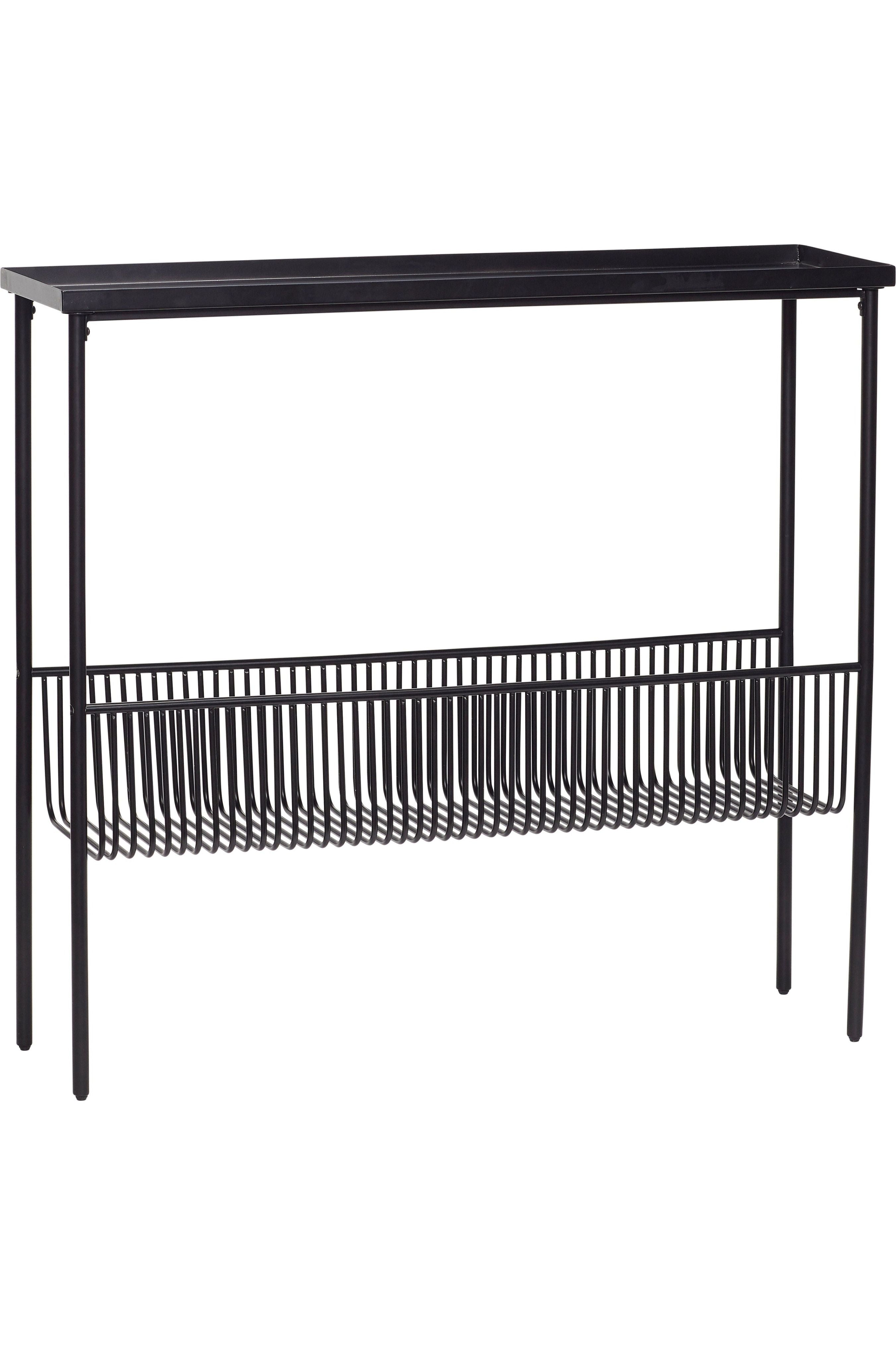 Table console Eyrie grande en noir